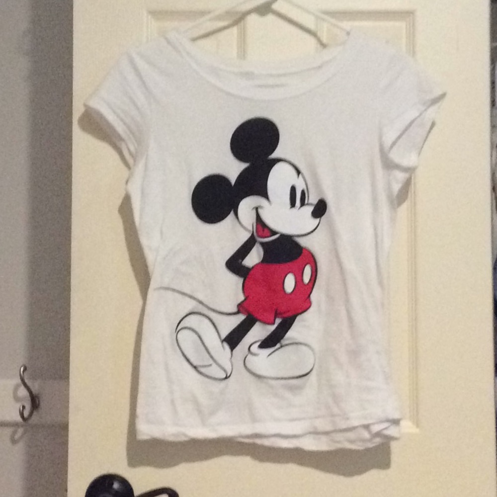 White Mickey top
